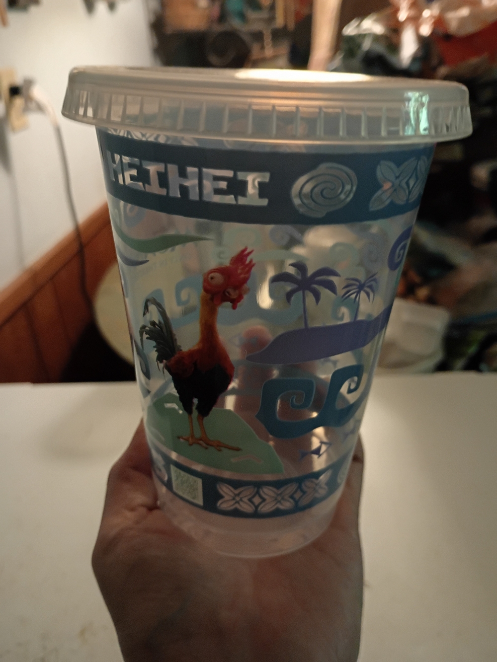Moana Themed Plastic Cup From Subway- Blue